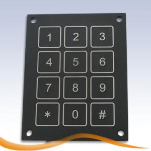 Клавиатура КВV 3x4 (черн, внутр вертик маркиров)